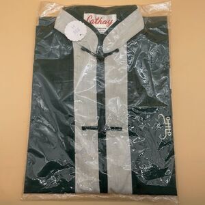 Cathay Chinese Traditional Jacket  Embroidery Medium Green White New with Tags